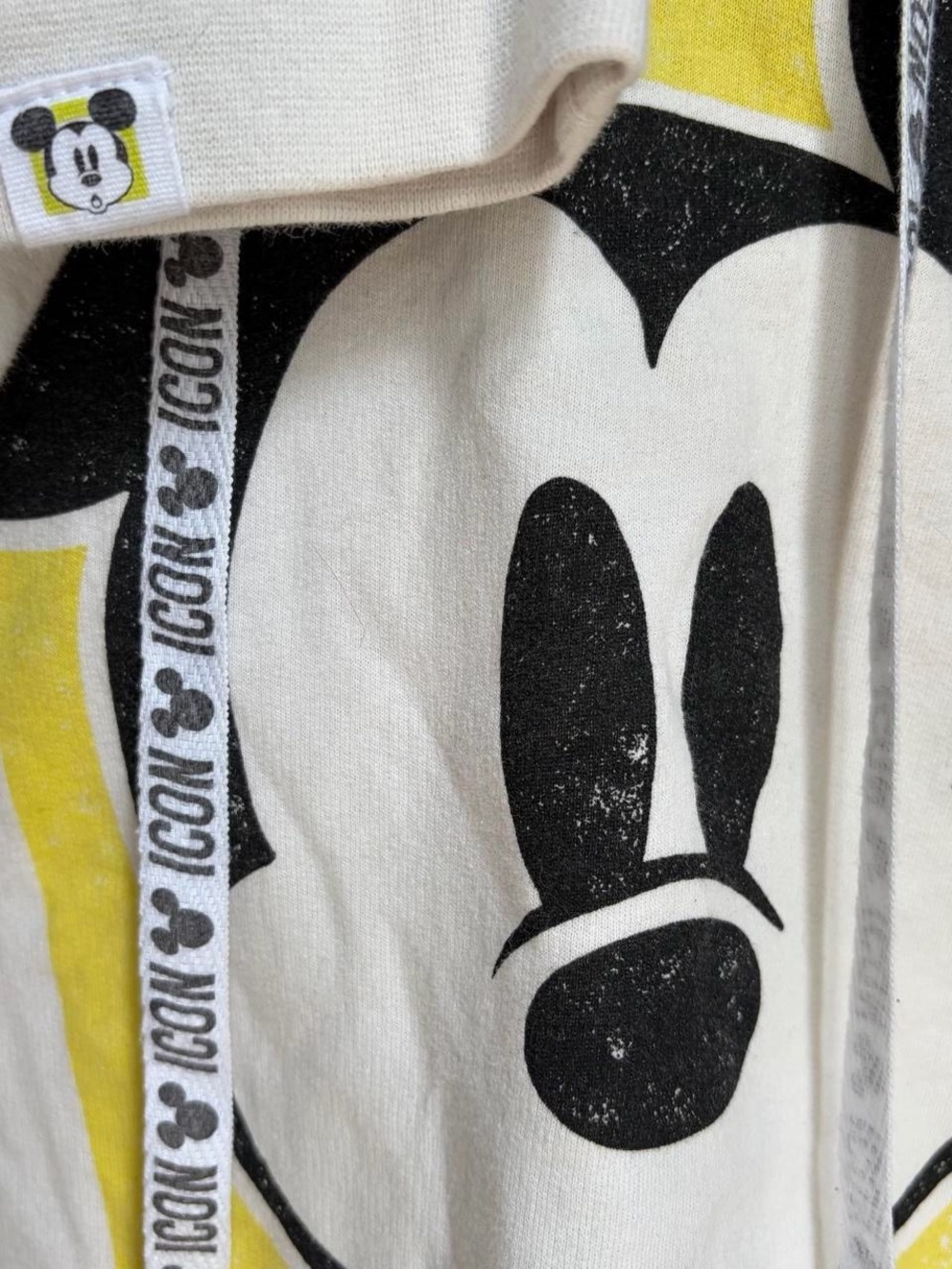Disney Mickey Mouse Icon Oh Boy Cropped Hoodie Xs View 3